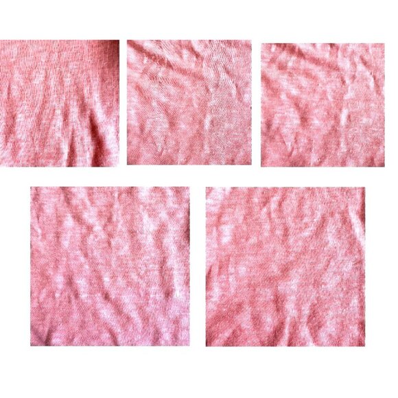 Chicos Top Size 1 Medium Linen Tangerine V Neck Pullover Collared Casual READ - Picture 8 of 8